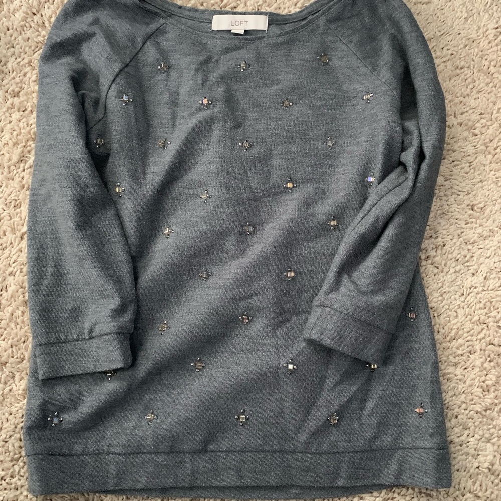Ann Taylor loft sparkle sweater